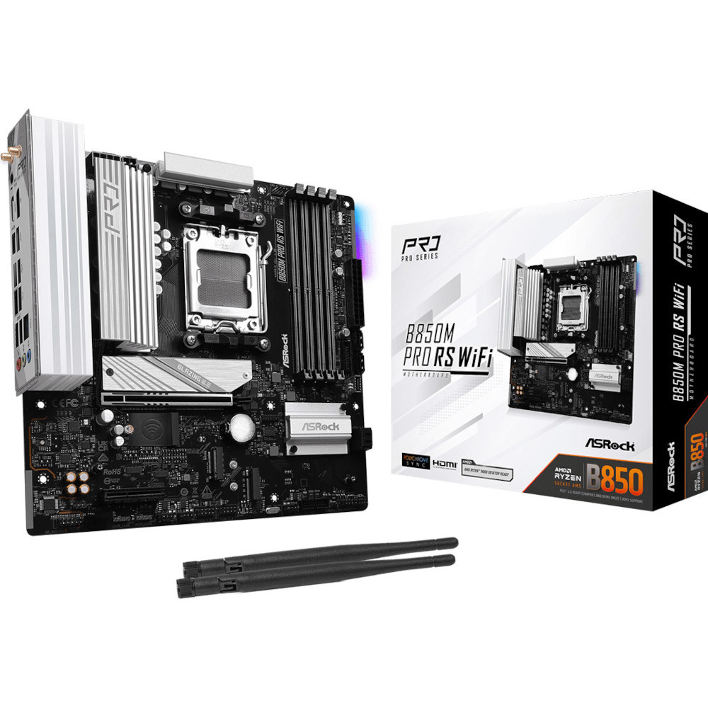 Материнcкая плата ASRock B850M PRO RS WIFI (B850M PRO_RS_WIFI) фото6