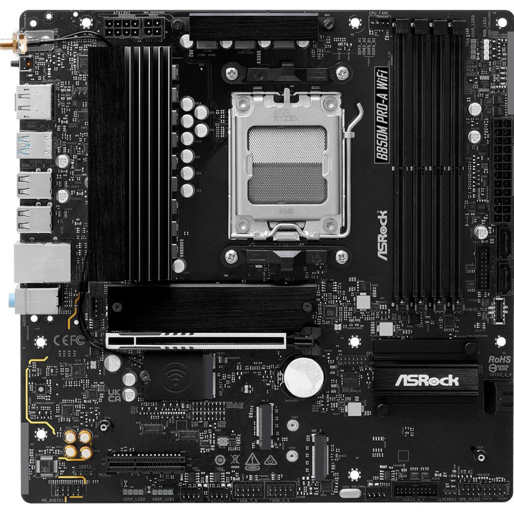 Материнcкая плата ASRock B850M PRO-A WIFI (B850M PRO-A_WIFI) фото2