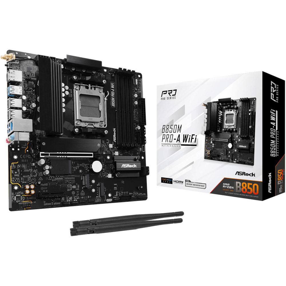 Материнcкая плата ASRock B850M PRO-A WIFI (B850M PRO-A_WIFI) фото6