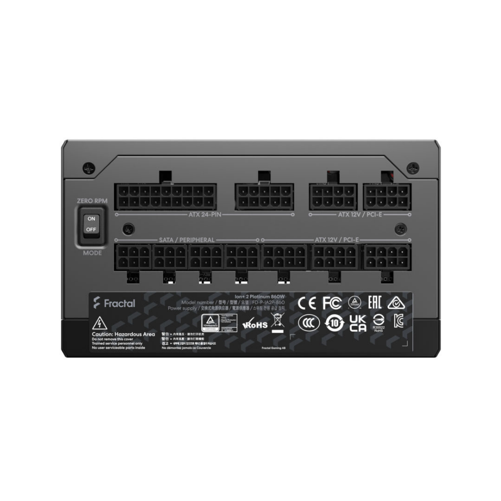 Блок живлення FRACTAL DESIGN + 2 Platinum 860W (FD-P-IA2P-860-EU) фото5