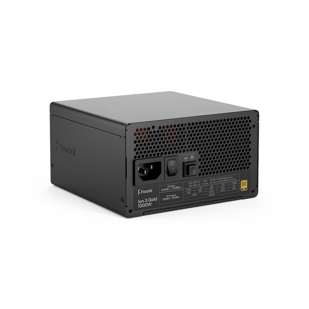 Блок живлення FRACTAL DESIGN Ion 3 Gold 1000W Black (FD-P-IA3G-100-EU) фото10