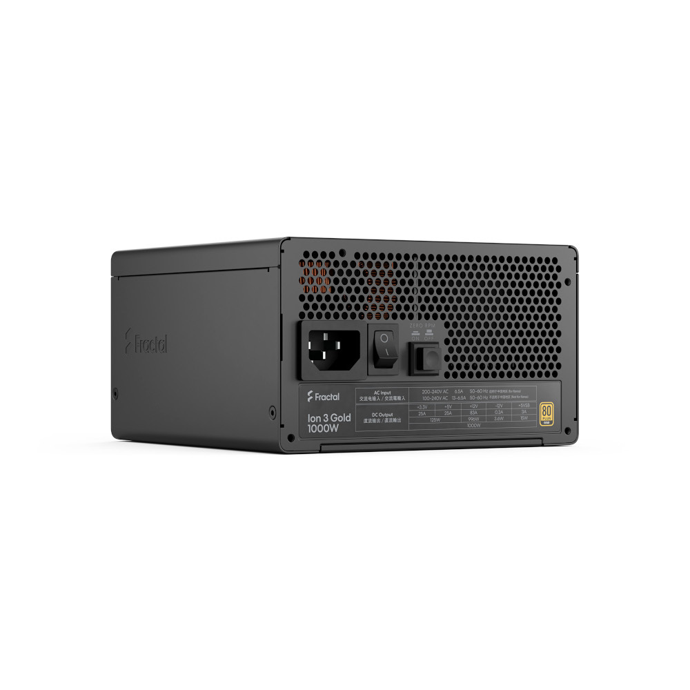 Блок живлення FRACTAL DESIGN Ion 3 Gold 1000W Black (FD-P-IA3G-100-EU) фото11
