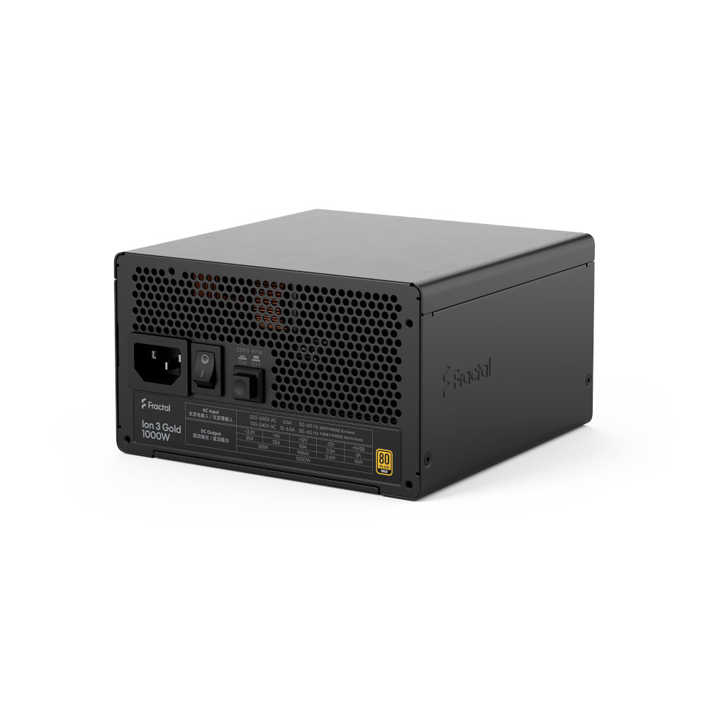 Блок живлення FRACTAL DESIGN Ion 3 Gold 1000W Black (FD-P-IA3G-100-EU) фото15