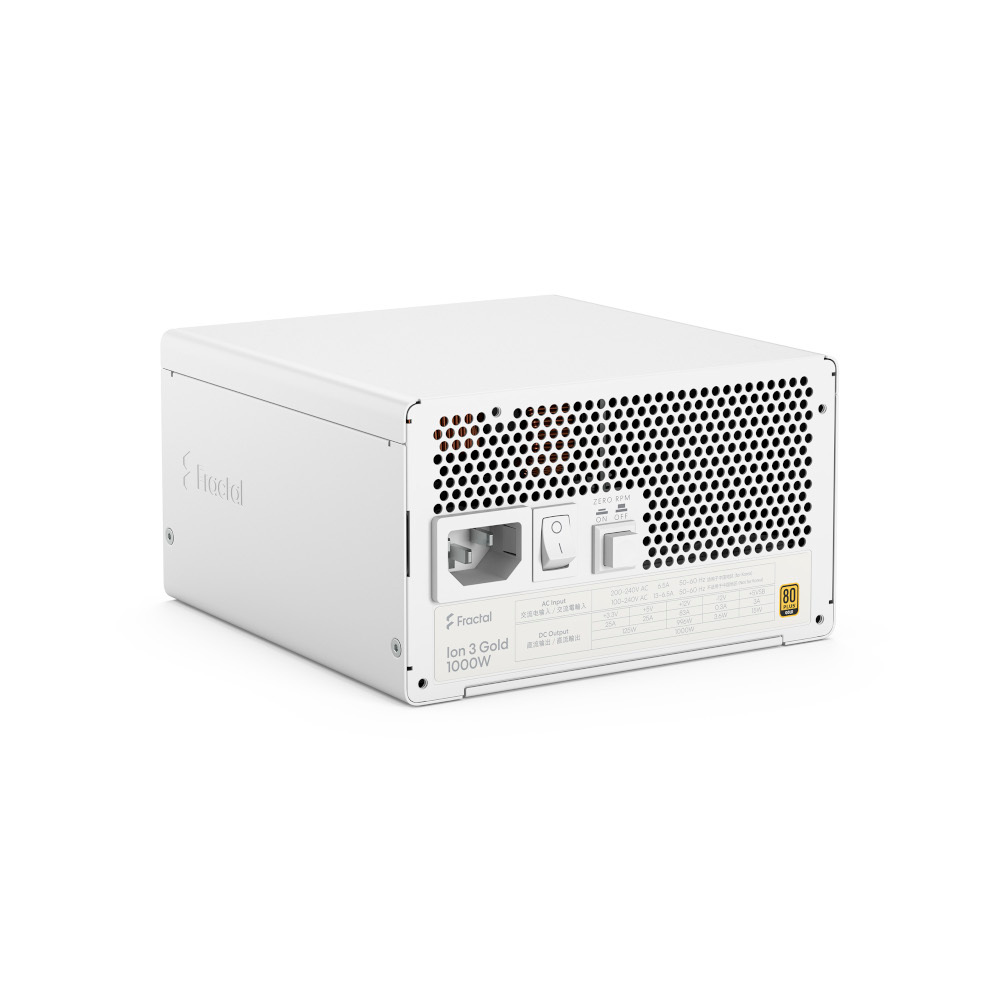 Блок живлення FRACTAL DESIGN Ion 3 Gold 1000W White(FD-P-IA3G-101-EU-WT) фото10