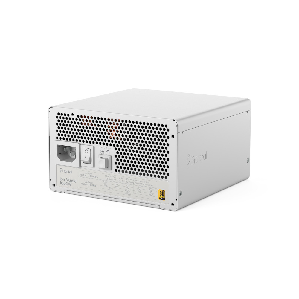 Блок живлення FRACTAL DESIGN Ion 3 Gold 1000W White(FD-P-IA3G-101-EU-WT) фото15