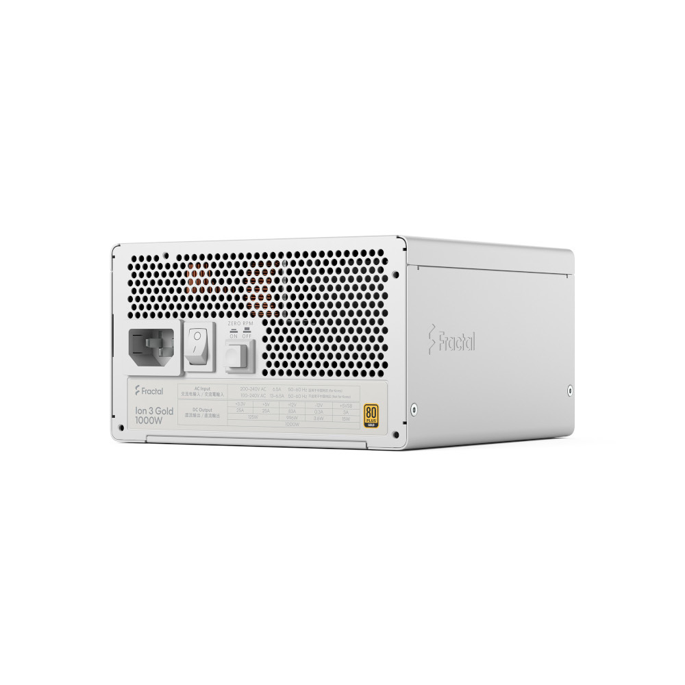 Блок живлення FRACTAL DESIGN Ion 3 Gold 1000W White(FD-P-IA3G-101-EU-WT) фото16