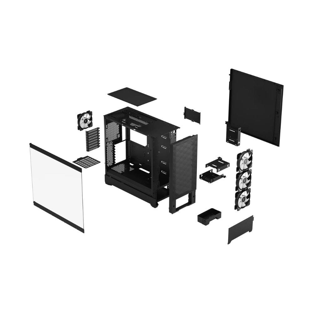 Корпус FRACTAL DESIGN Pop XL Air RGB Black TG Clear (FD-C-POR1X-06) фото6