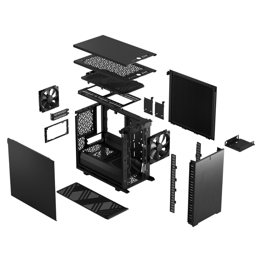 Корпус FRACTAL DESIGN Define 7 Nano Black Solid (FD-C-DEF7N-01) фото