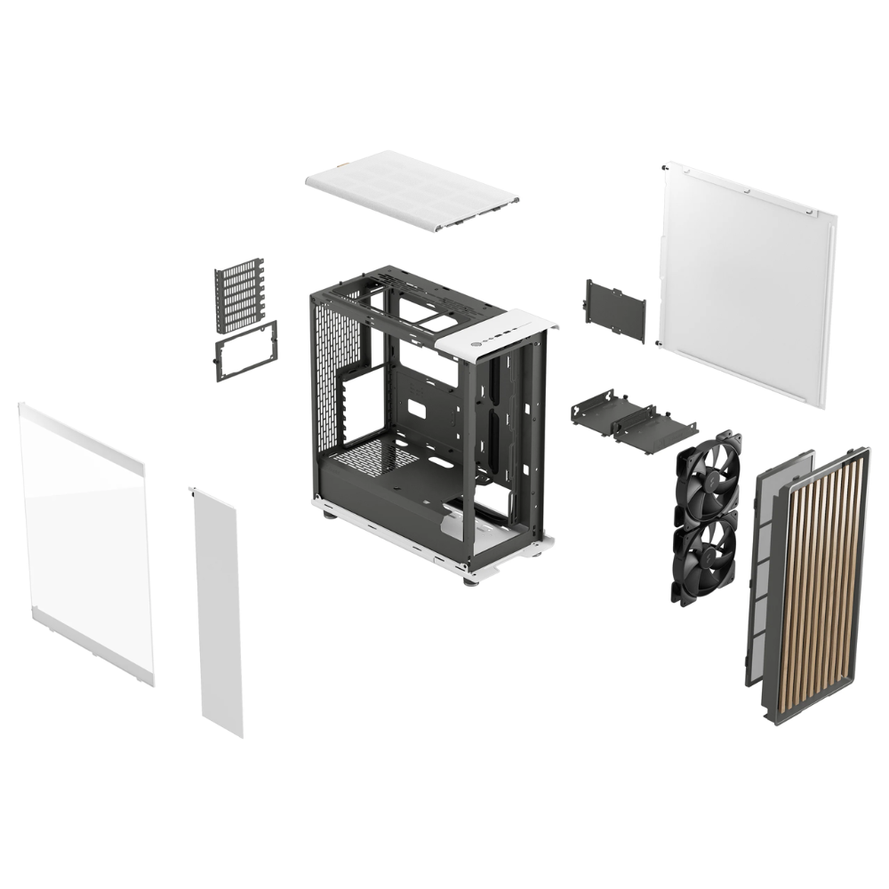 Корпус FRACTAL DESIGN North Chalk White TG Clear Tint (FD-C-NOR1C-04) фото