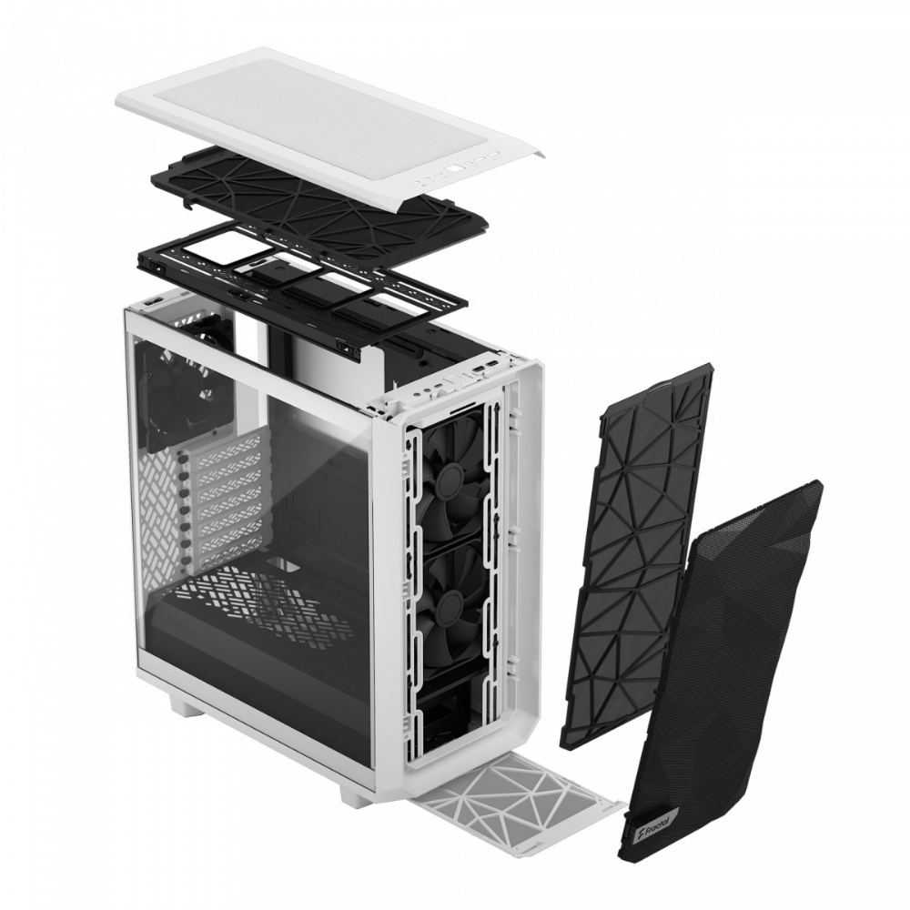 Корпус FRACTAL DESIGN Meshify 2 Compact White TG Clear Tint (FD-C-MES2C-05) фото