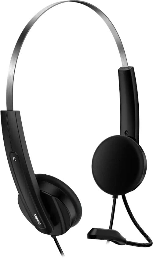 Гарнитура Genius HS-220U USB 2.4m Black (31710020402) фото3