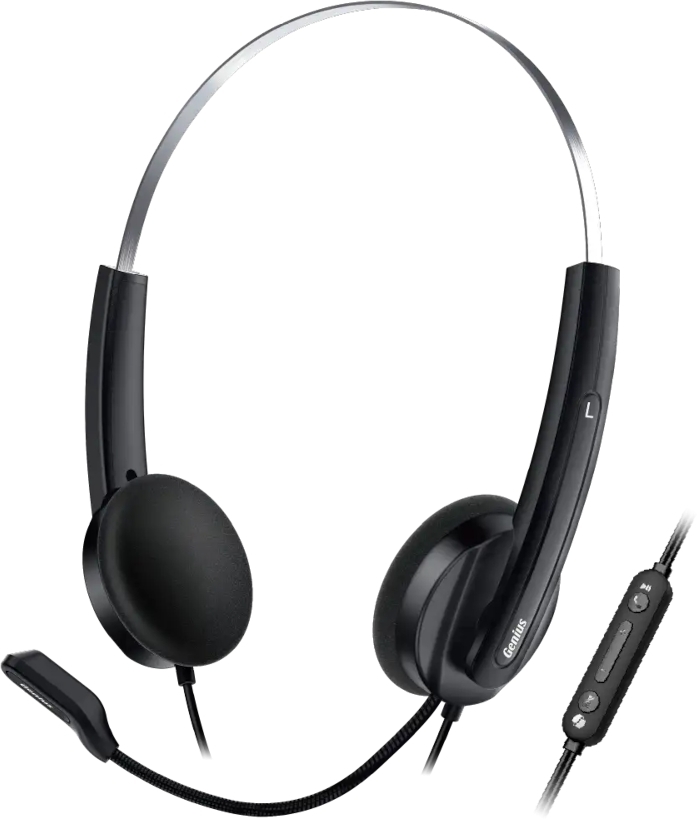 Гарнитура Genius HS-220U USB 2.4m Black (31710020402) фото2