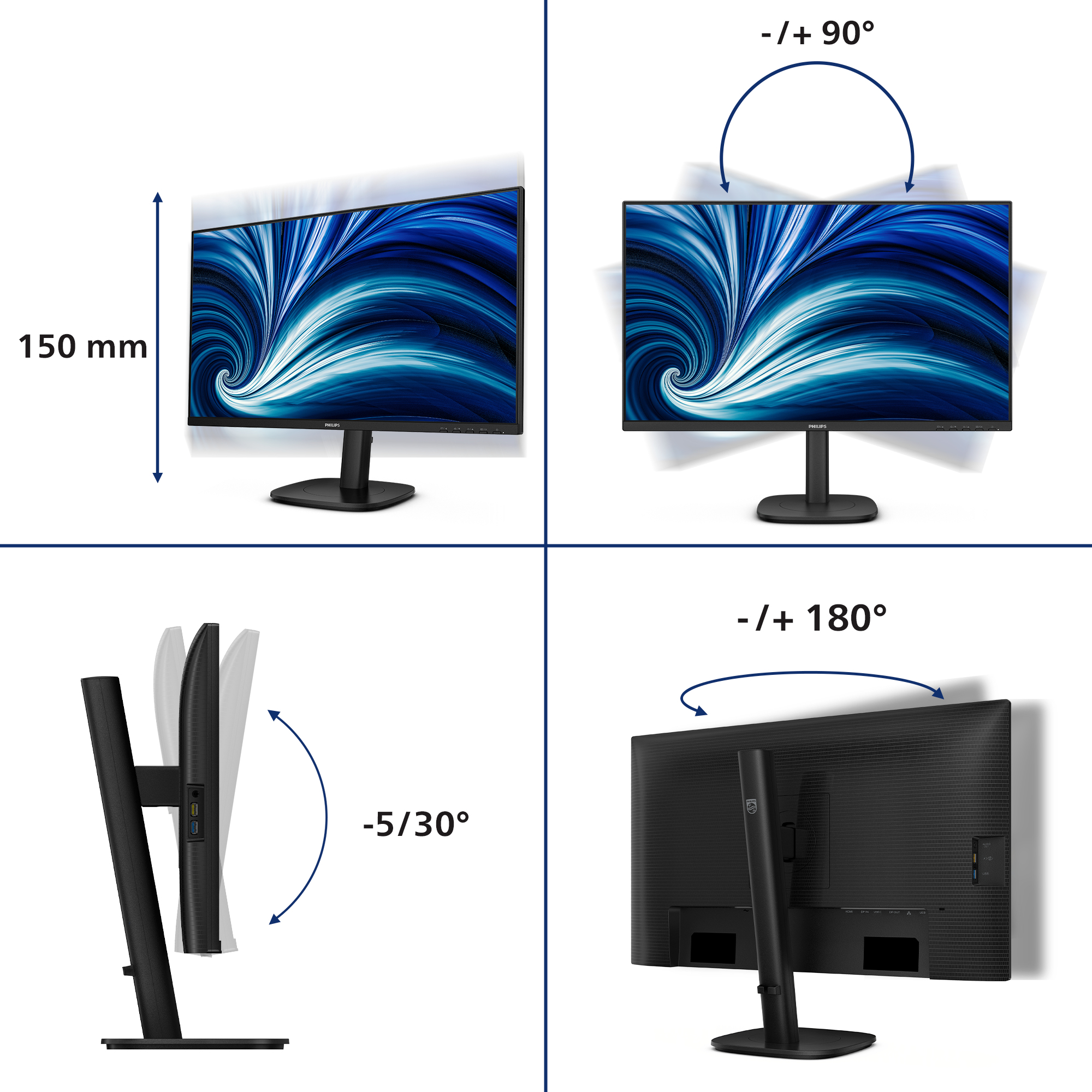 Монитор 27" PHILIPS 27B2U3601 (27B2U3601/00) фото6