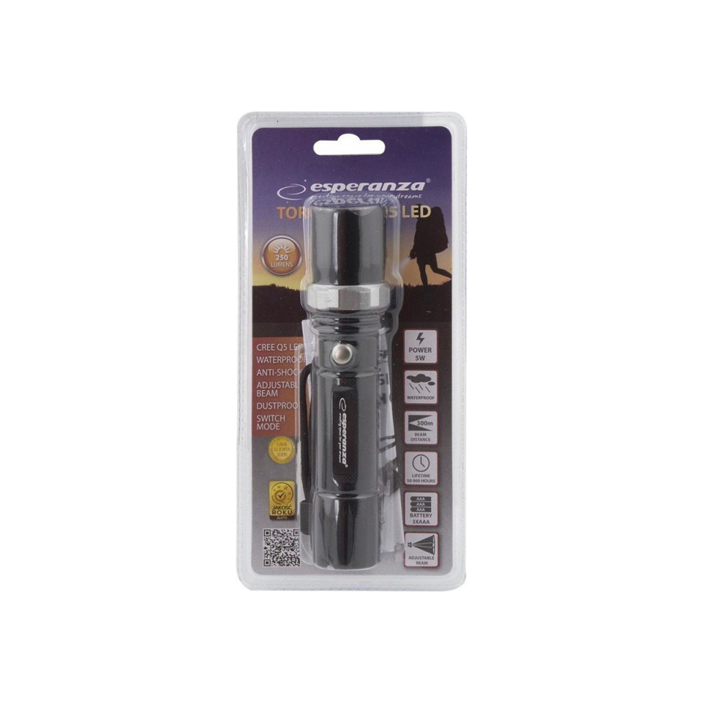 Ліхтар Esperanza Aluminum Torch Cree Q5 LED SIRIUS Sirius EOT003 фото3