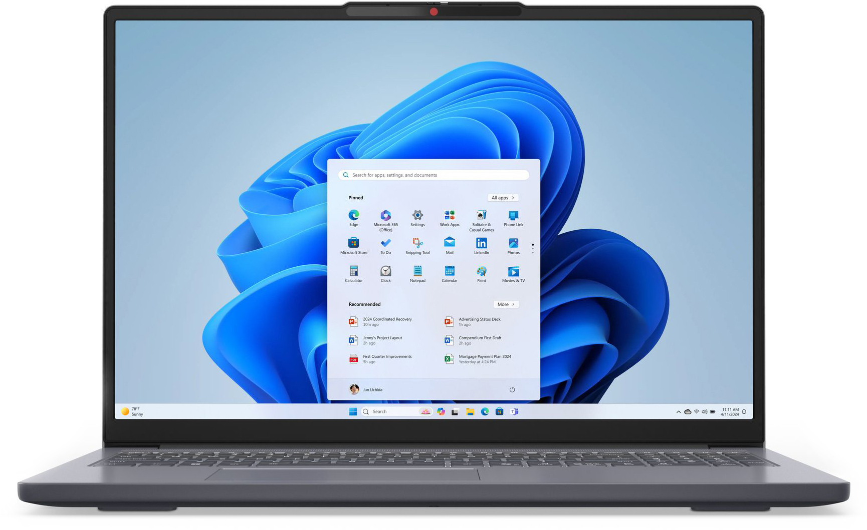 Ноутбук LENOVO IdeaPad Slim 3 16ARP10 Luna Grey (83K800ECRA) фото5