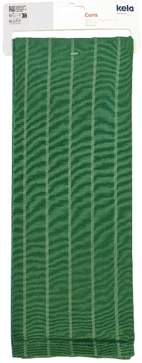 Кухонное полотенце KELA Cora, 70x50 см, темно-зеленое в полоску (12821) фото2