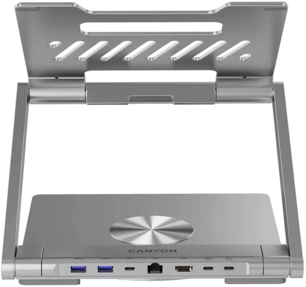 Подставка для ноутбука со сменным USB-хабом Canyon OnStand 2 Aluminium 6-in-1 (CNS-SDS2) фото4