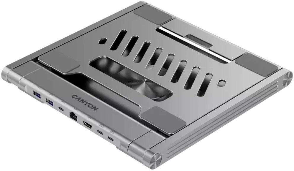 Подставка для ноутбука со сменным USB-хабом Canyon OnStand 2 Aluminium 6-in-1 (CNS-SDS2) фото5