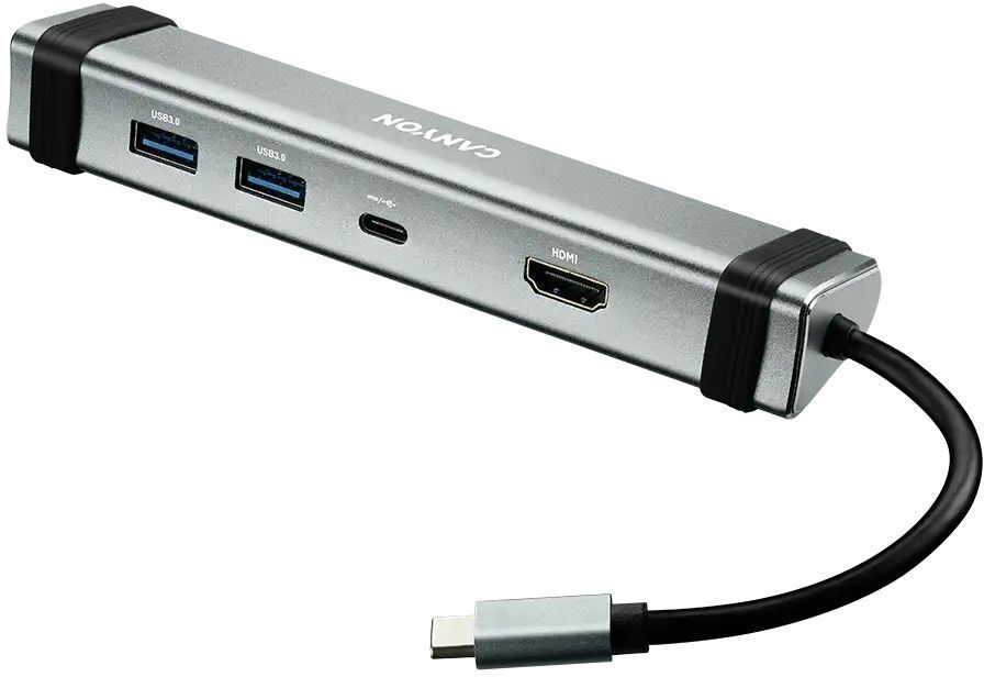 USB-хаб Canyon DS-3 4in1 USB-C Space Grey (CNS-TDS03DG) фото3