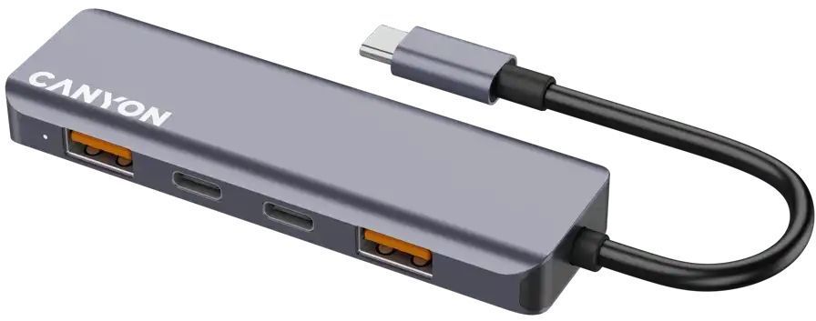USB-хаб Canyon DS-18 5in1 USB-C Grey (CNS-TDS18) фото2