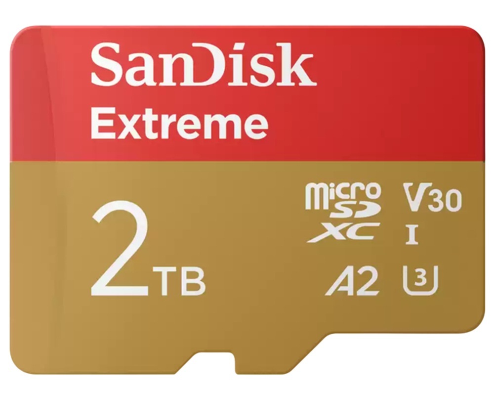 Карта памяти SANDISK Extreme microSDXC 2TB UHS-I U3 V30 A2 + SD-адаптер (SDSQXAV-2T00-GN6MA) фото2