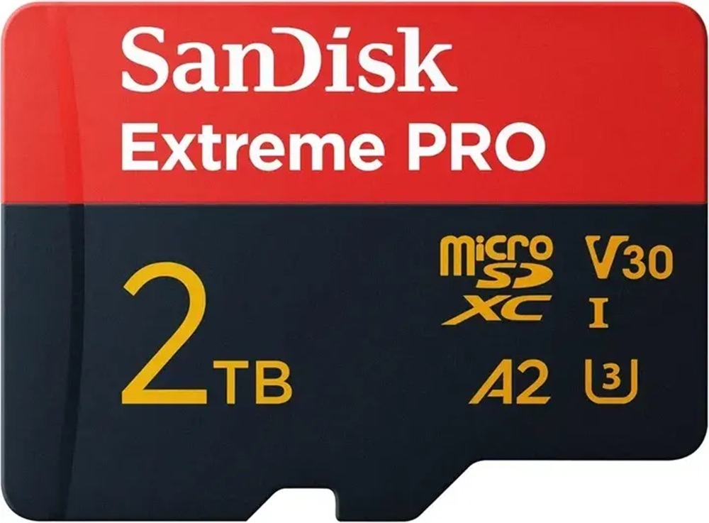 Карта памяти SanDisk Extreme Pro microSDXC 2TB UHS-I U3 + SD adapter (SDSQXCD-2T00-GN6MA) фото2