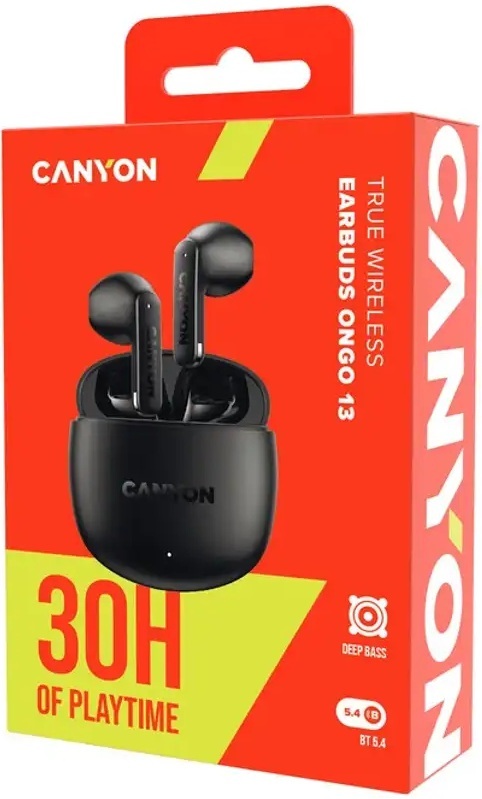 Наушники Canyon OnGo 13 Semi-in-ear Black (CNS-TWS13B) фото4