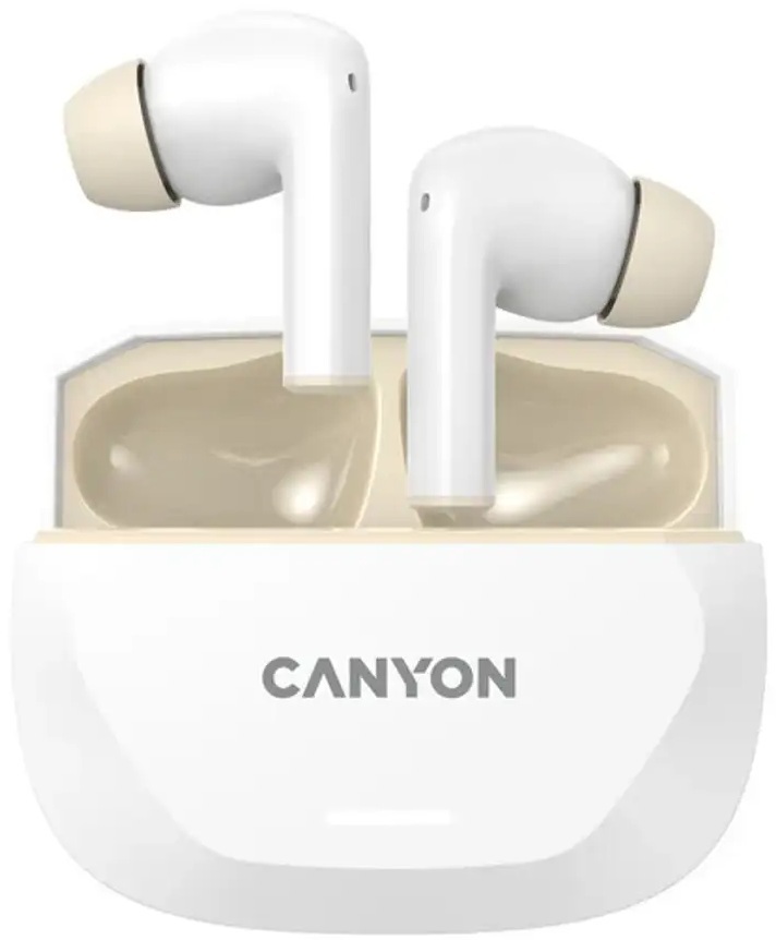 Наушники Canyon HEXAGON 7 TWS ANC ENC White-Beige (CNS-TWS7WB) фото2