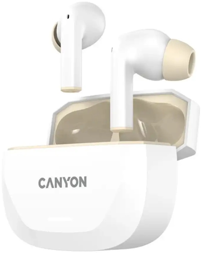 Наушники Canyon HEXAGON 7 TWS ANC ENC White-Beige (CNS-TWS7WB) фото3