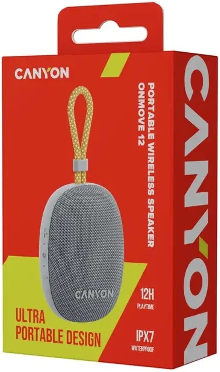 Портативная акустика Canyon OnMove 12 Grey (CNE-CBTSP12GY) фото5