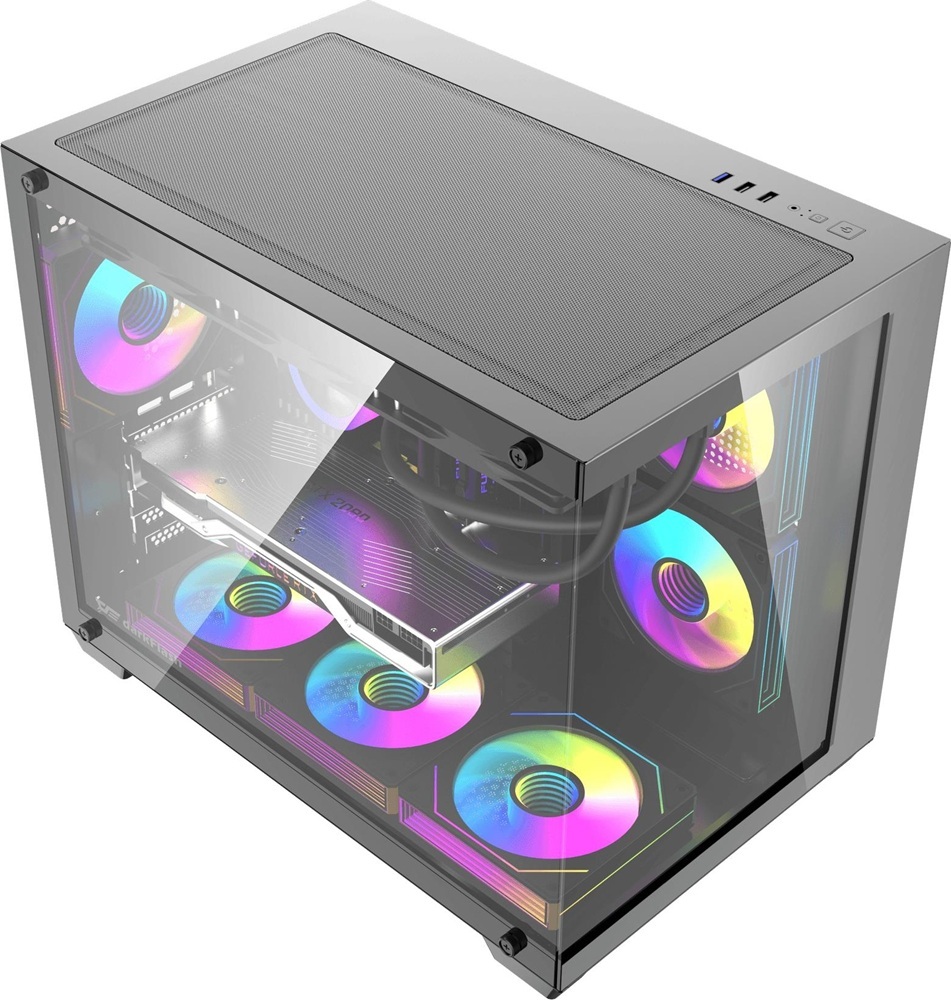 Корпус DARK FLASH B275 PRO mATX без БП Black (B275_PRO_BLACK) фото3