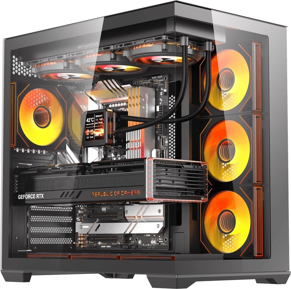 Корпус DARK FLASH C280 EATX без БЖ Black (C280_BLACK) фото2