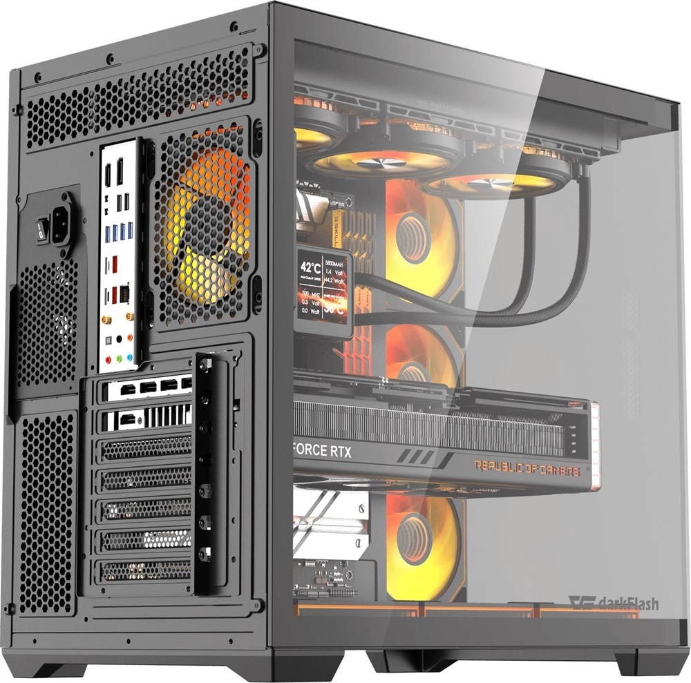 Корпус DARK FLASH C280 EATX без БЖ Black (C280_BLACK) фото3