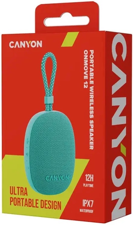 Портативная акустика Canyon OnMove 12 Mint (CNE-CBTSP12MT) фото5