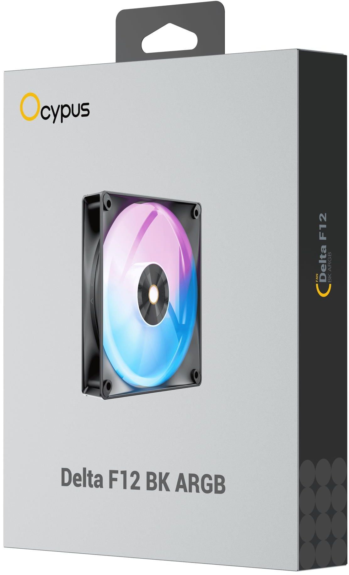 Корпусний вентилятор OCYPUS DELTA F12 ARGB 120MM Black (DELTA-F12-BK1AM00X-GL) фото5