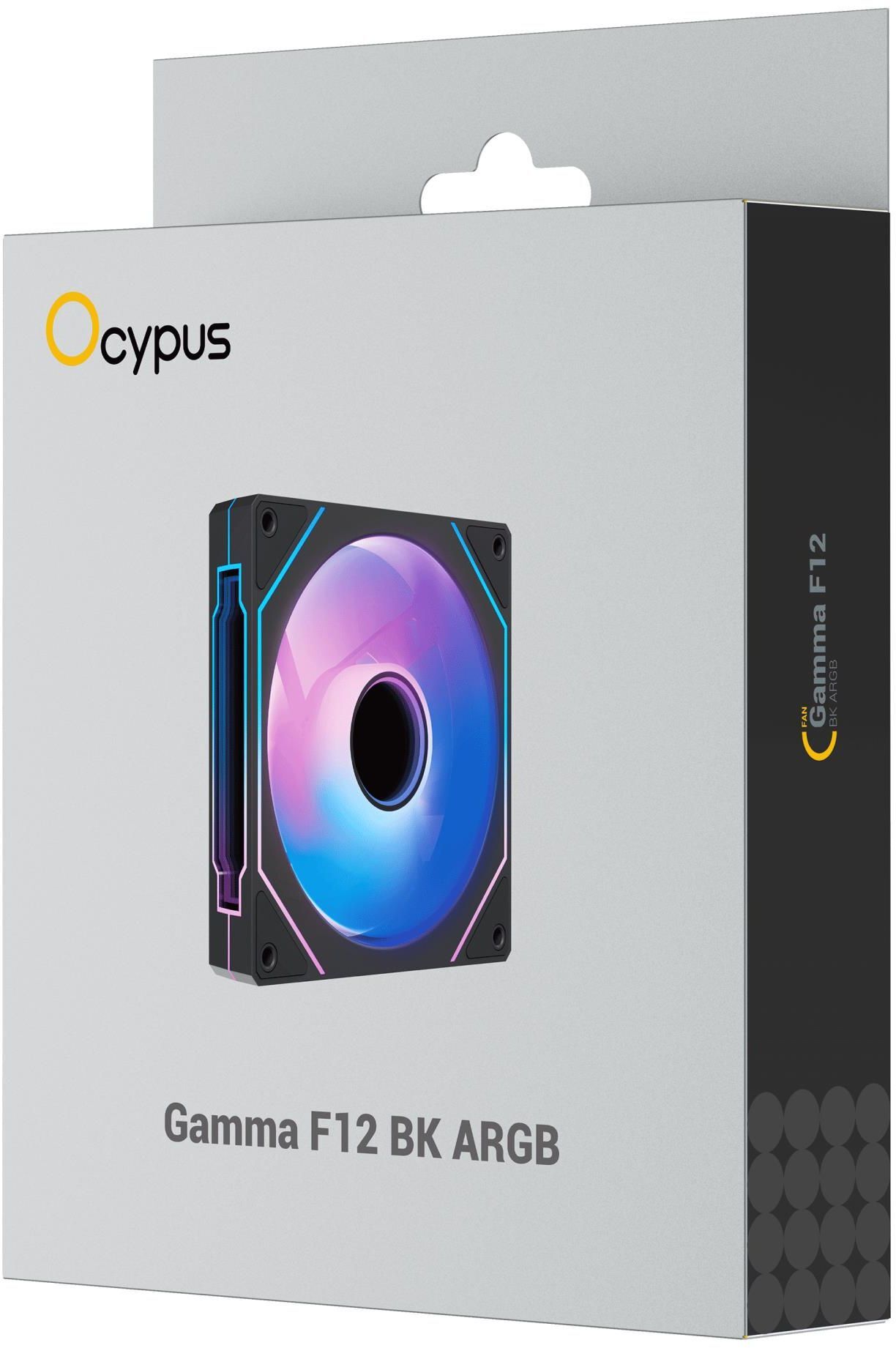 Корпусний вентилятор OCYPUS GAMMA F12 ARGB 120MM Black (GAMMA-F12-BK1AM00X-GL) фото5