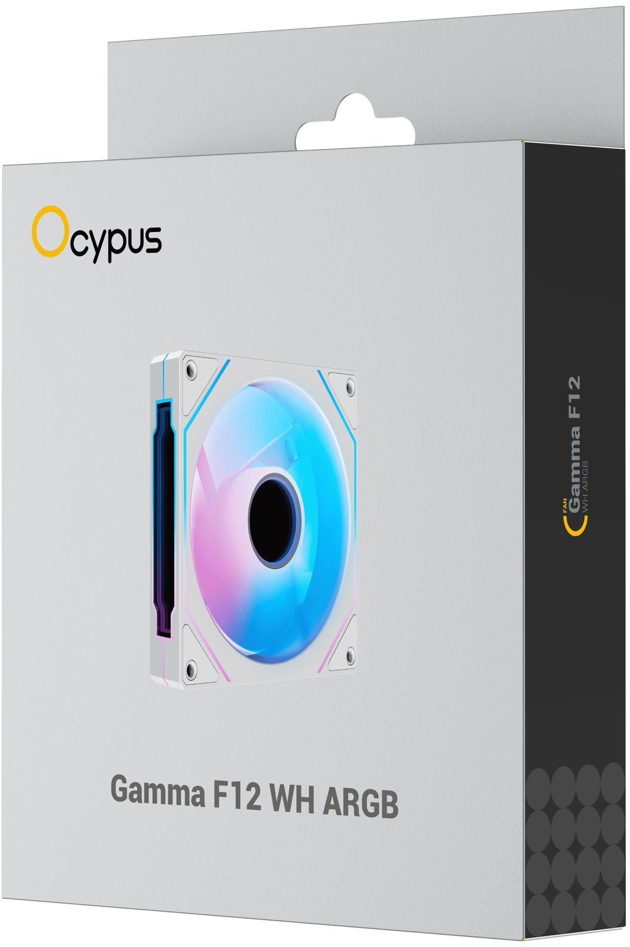 Корпусний вентилятор OCYPUS GAMMA F12 ARGB 120MM White (GAMMA-F12-WH1AM00X-GL) фото5