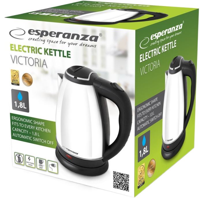 Електрочайник Esperanza Victoria EKK113W фото2