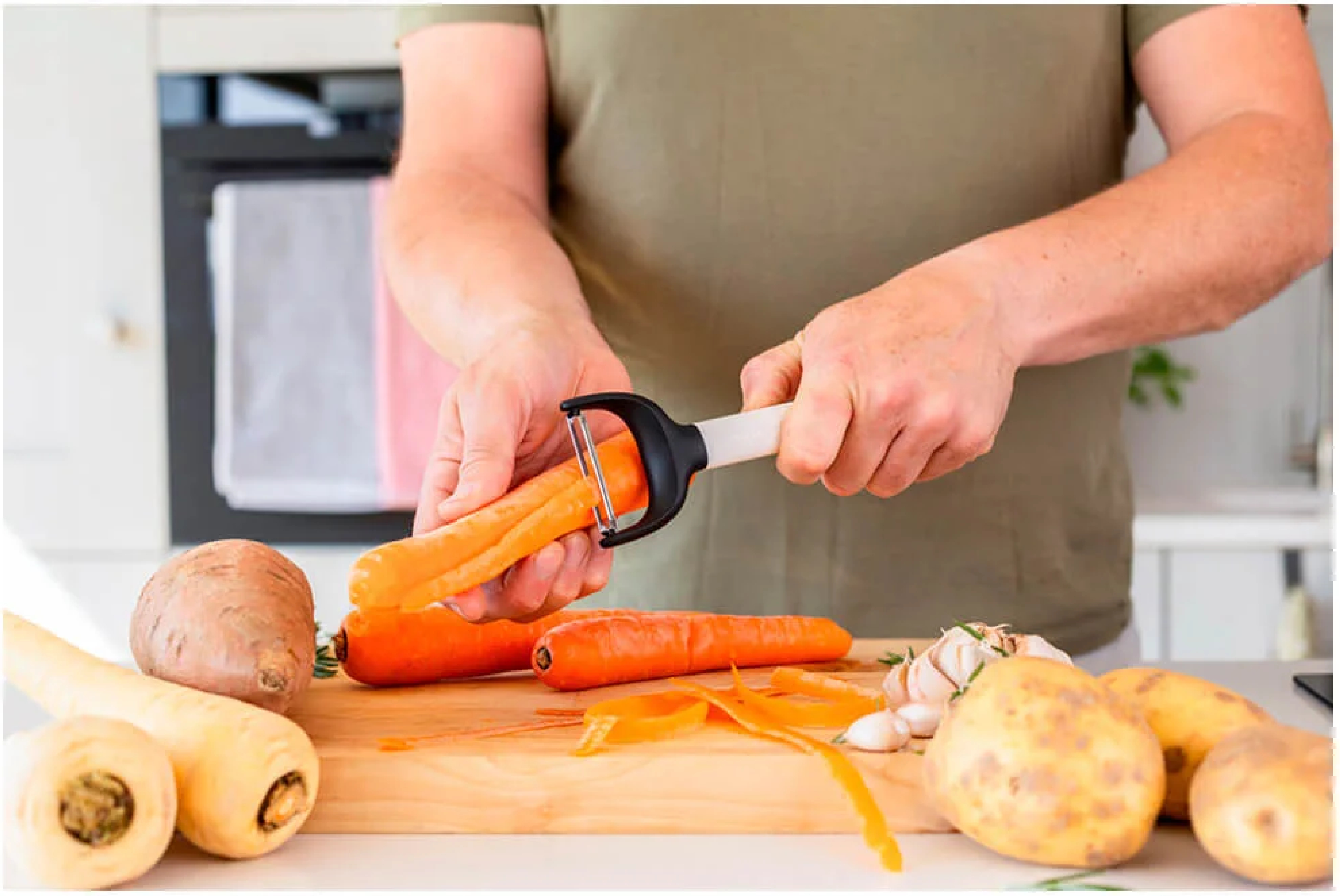 Овощечистка горизонтальная KitchenAid Classic, 18 см, белый (KHA145OHPNG) фото5