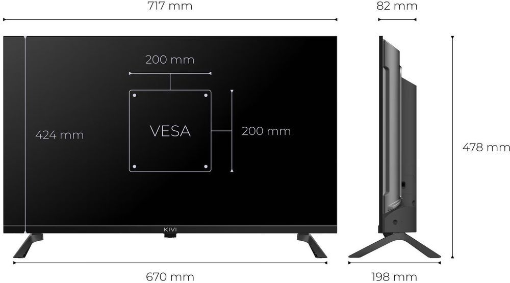 Телевизор Kivi QLED 32H820KB фото5