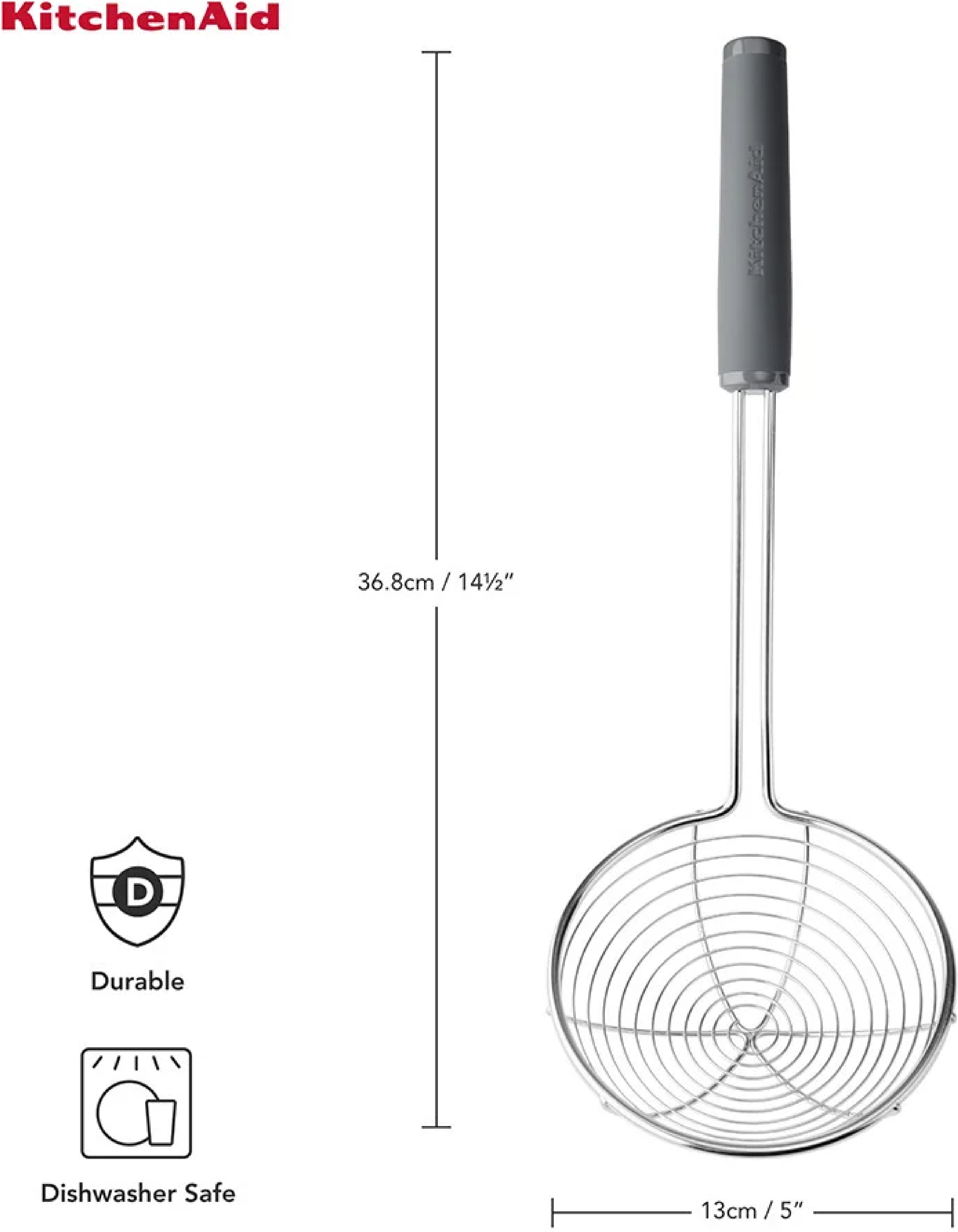 Шумівка KitchenAid Coreline, 37,3 см, сірий (KAS010OHCGG) фото