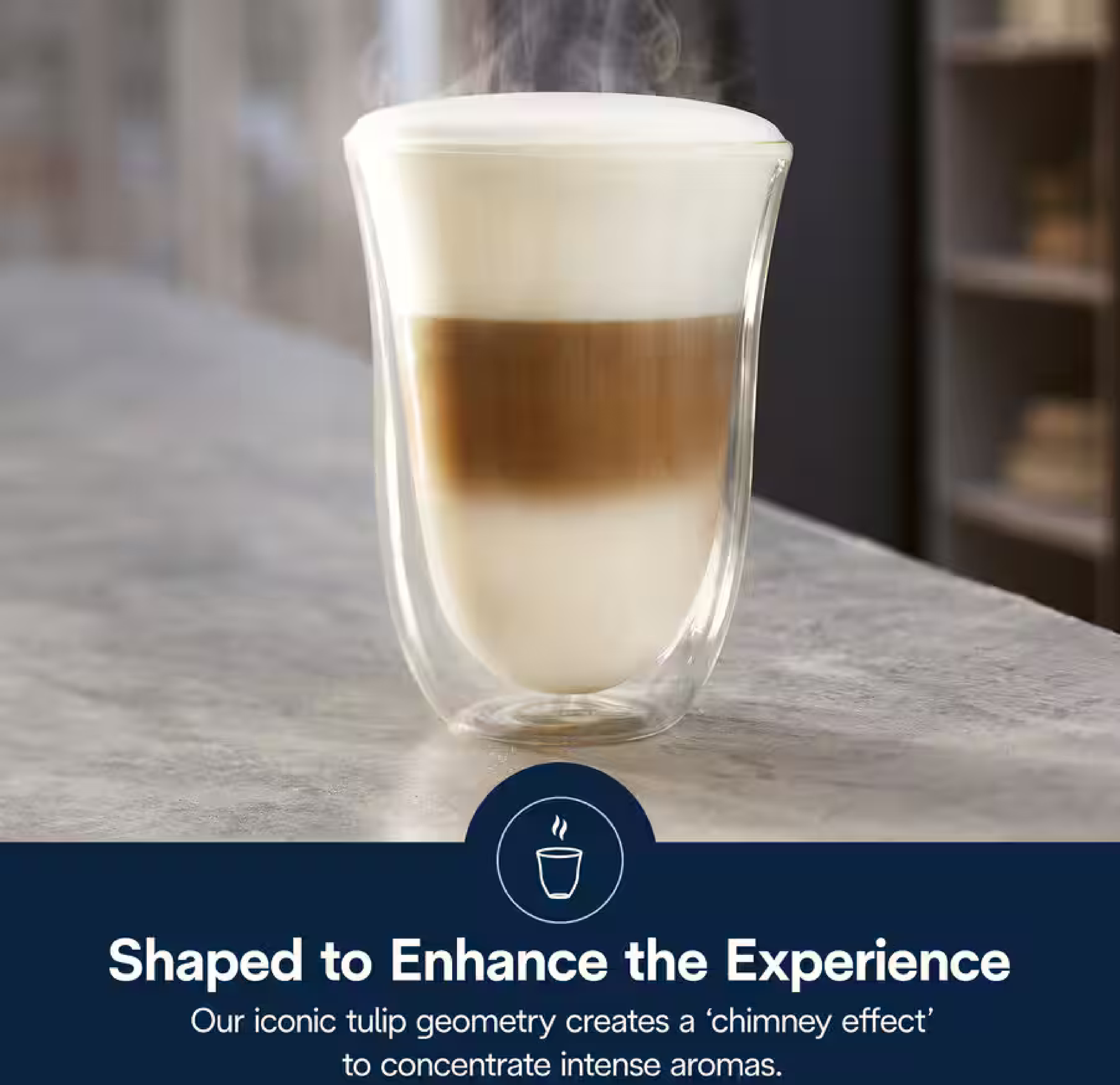 Набір склянок DeLonghi LATTEMACCHIATO, 2 шт (DLSC312) фото2