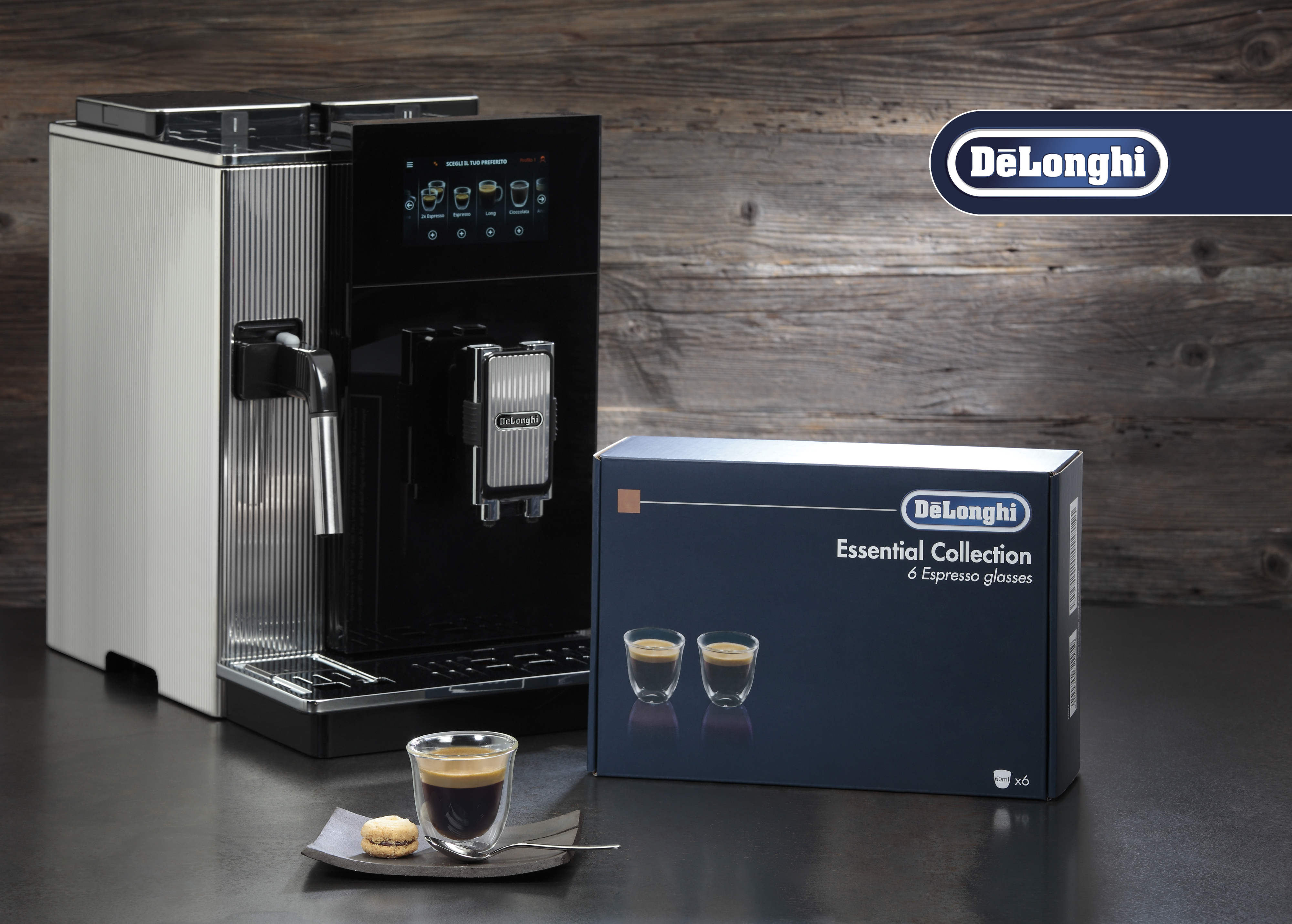 Набір склянок DeLonghi ESPRESSO, 60 мл, 6 шт (DLSC300) фото