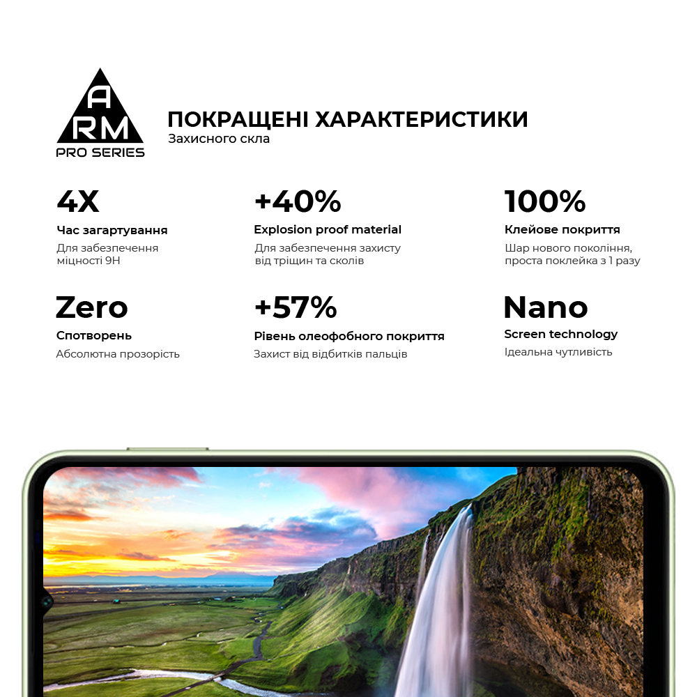 Защитное стекло ArmorStandart Pro для Samsung A14 4G / A14 5G (ARM66206) фото