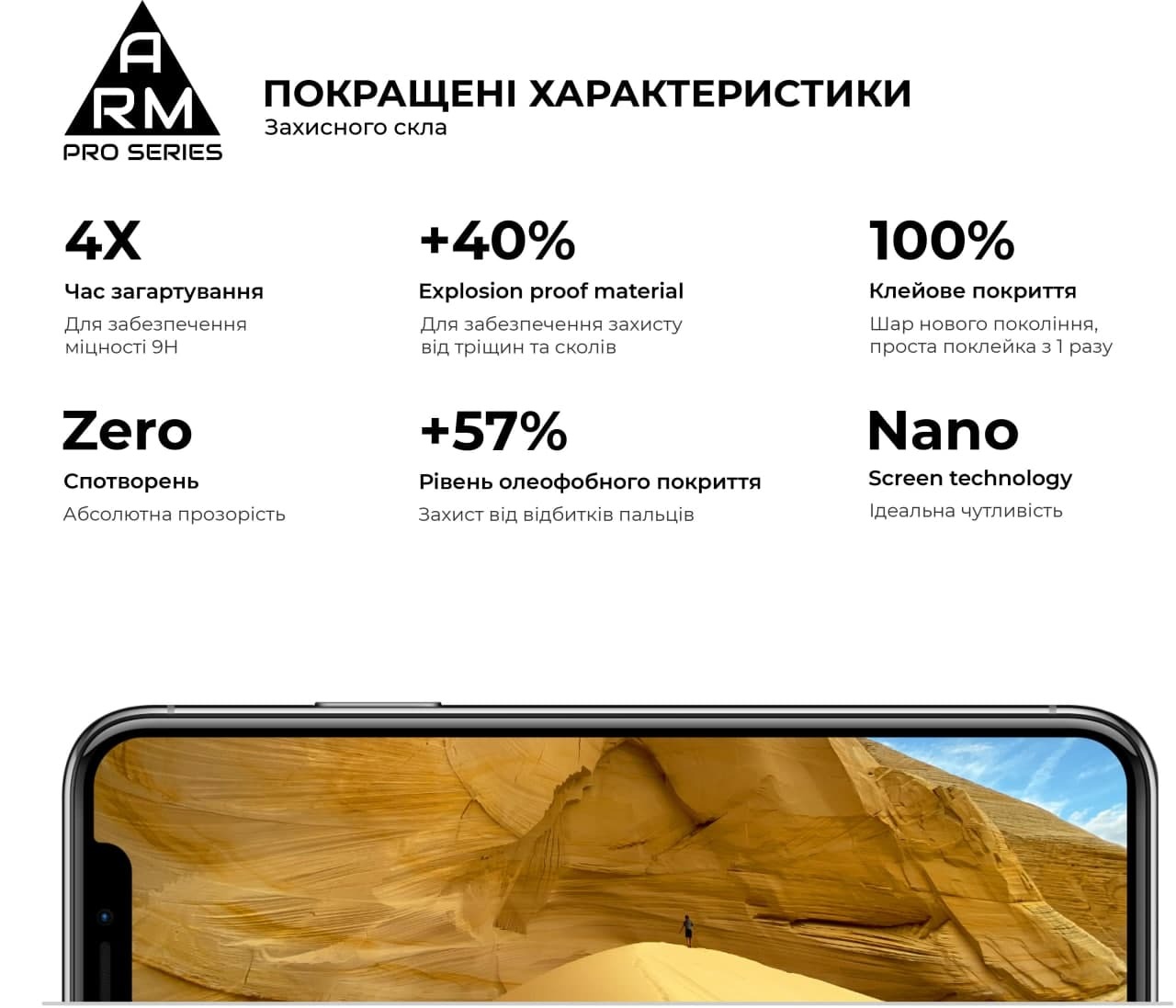 Защитное стекло ArmorStandart Pro для Samsung S21 Plus (ARM58084) фото