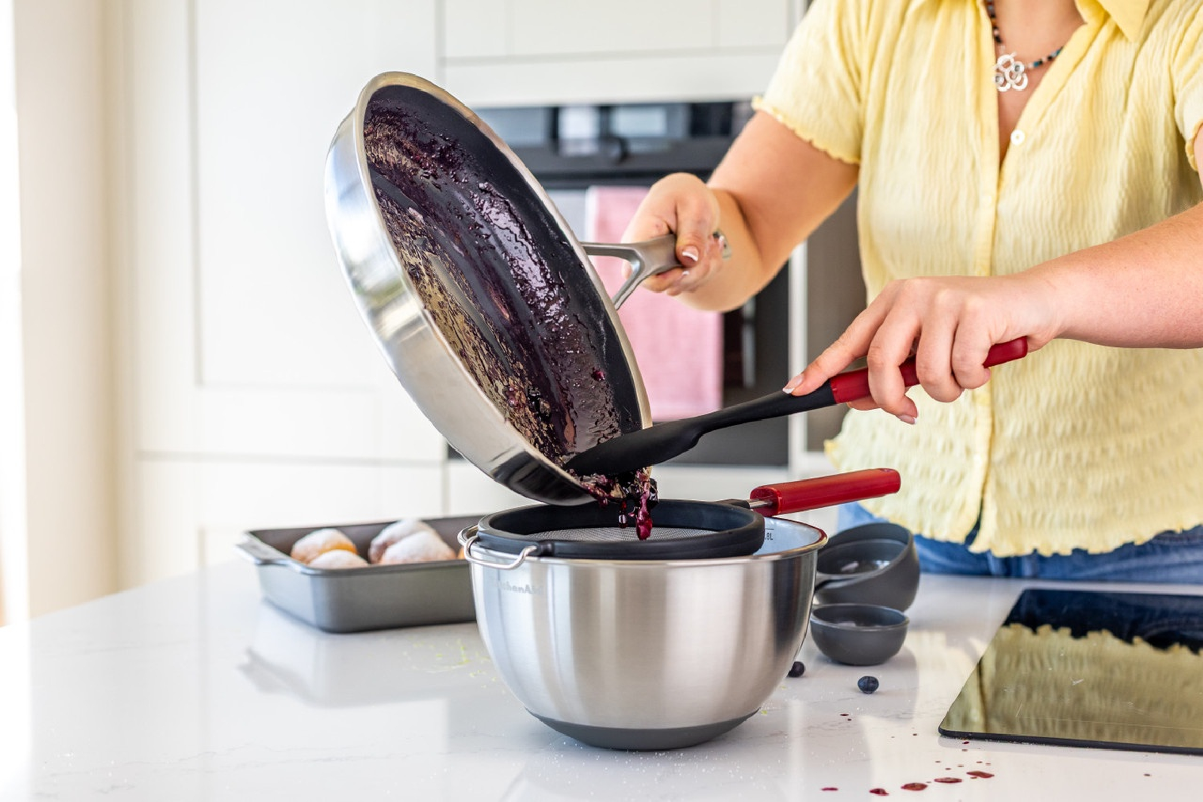 Лопатка для тіста KitchenAid Classic, 30 см, червоний (KHA030OHEREG) фото4
