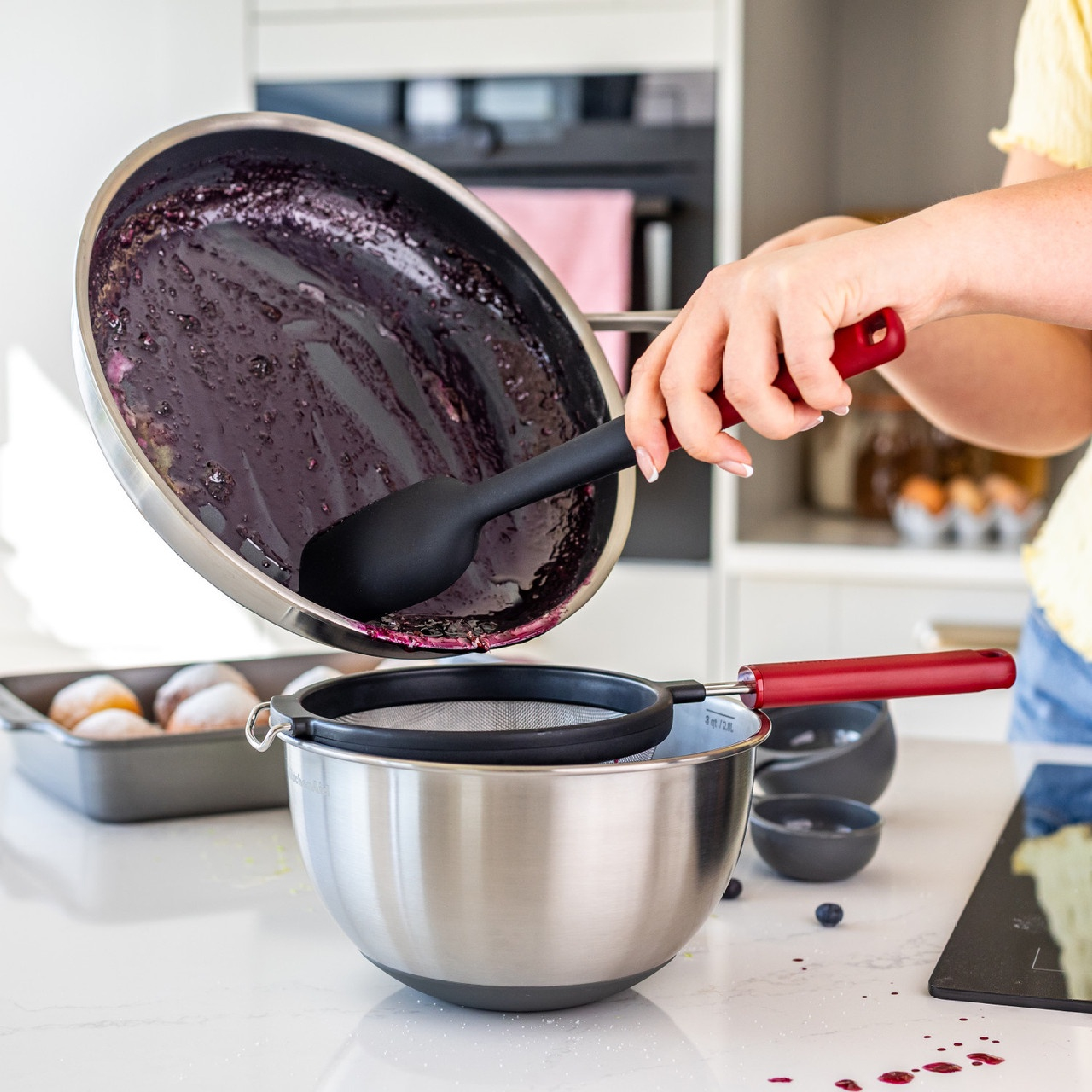Лопатка для тіста KitchenAid Classic, 30 см, червоний (KHA030OHEREG) фото5