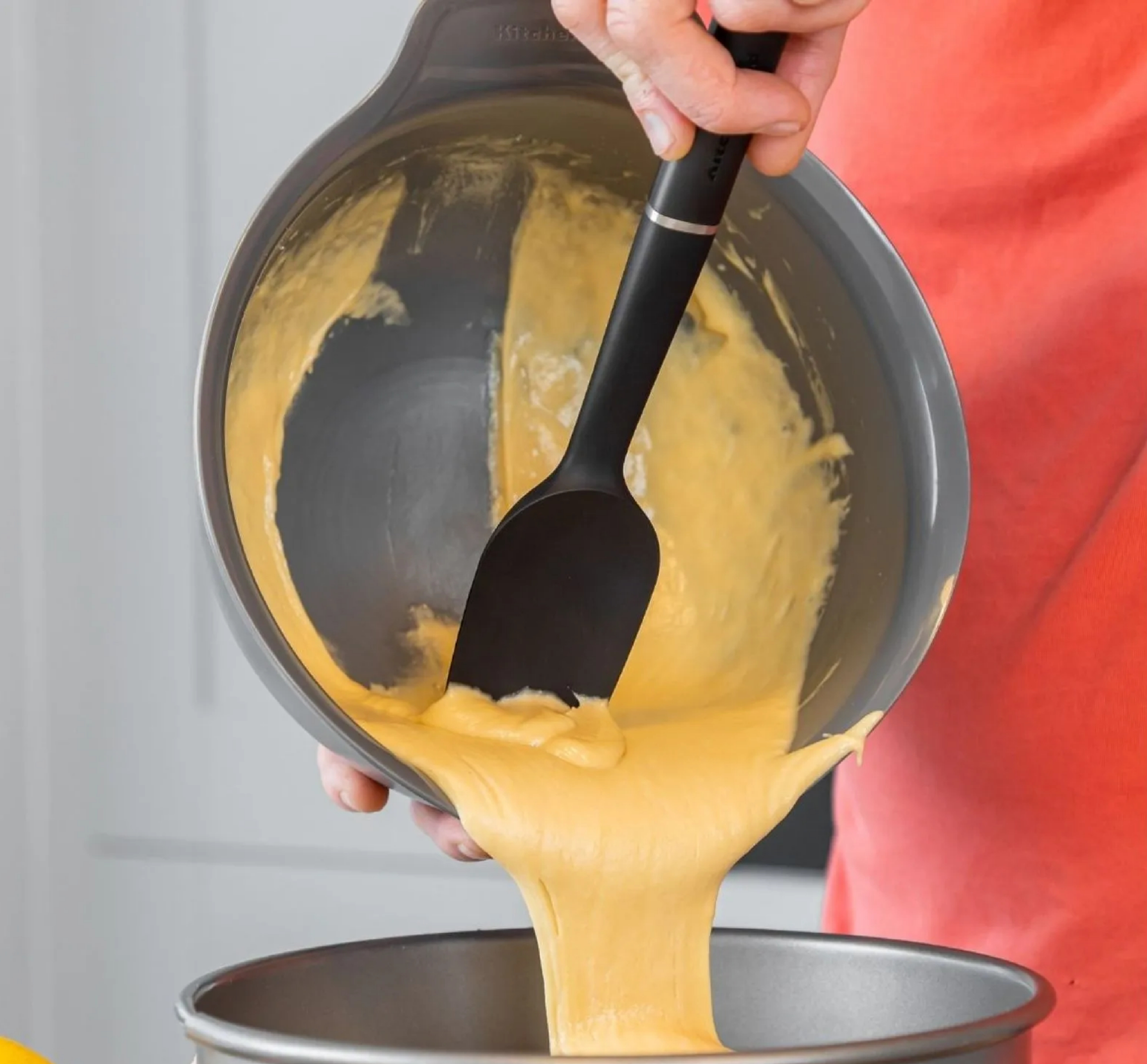 Лопатка для тіста KitchenAid Classic, 30 см, чорний (KHH030OHOBE) фото4