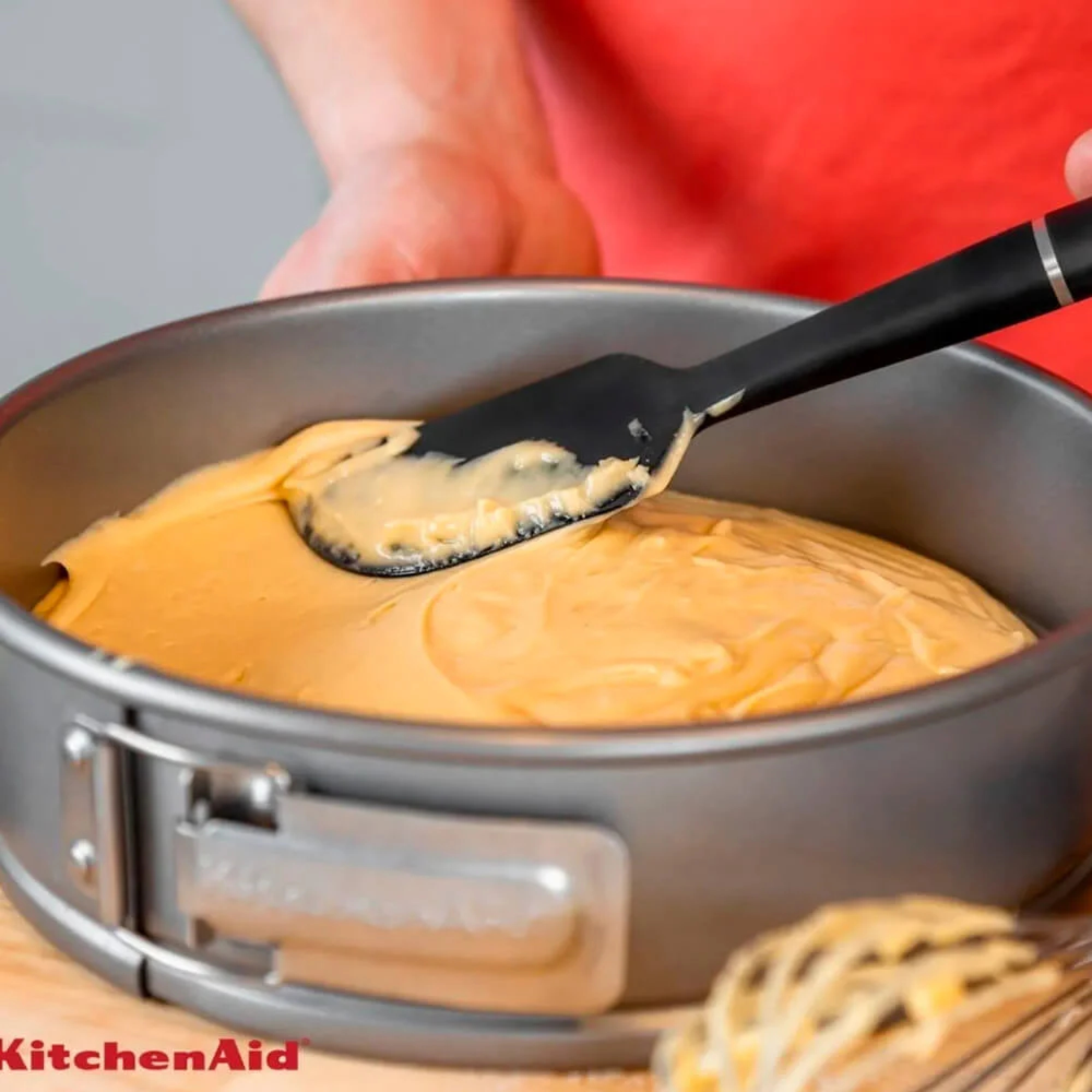 Лопатка для тіста KitchenAid Classic, 30 см, чорний (KHH031OHOBE) фото4