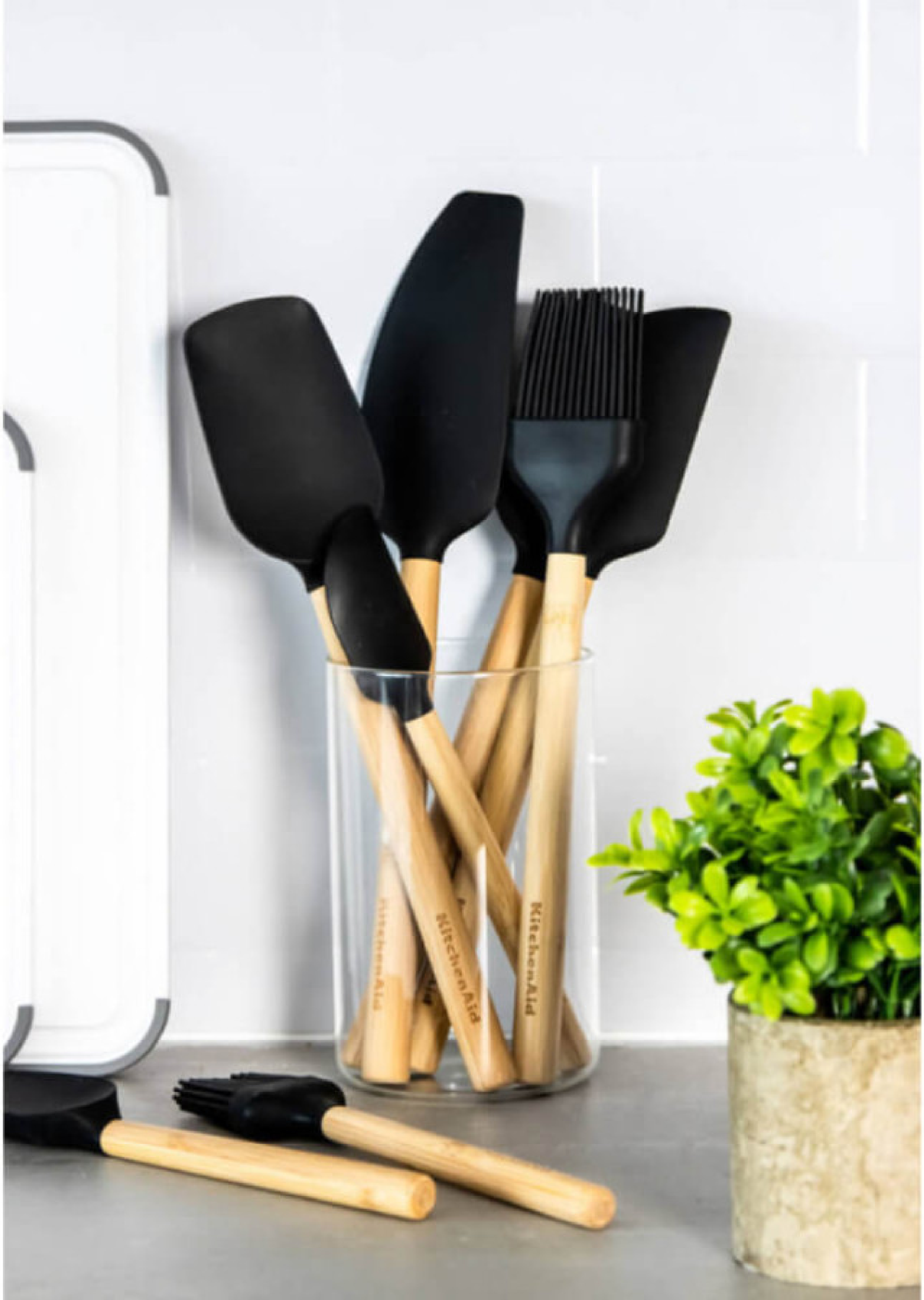 Лопатка для тіста KitchenAid Classic, 30 см, чорний (KQG631OHOBE) фото4